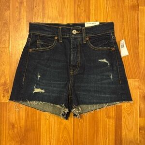 Old Navy High Waist distressed denim Shorts 0 NWT